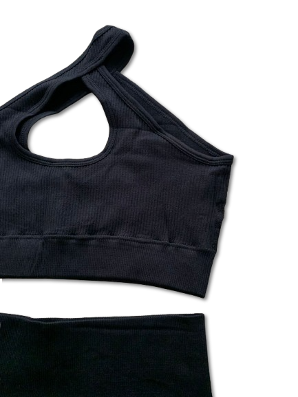 Conjunto Preto canelado