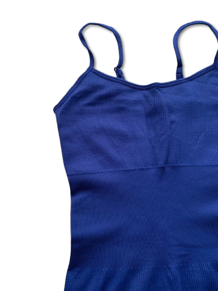 Macacão Canelado Azul Turbo