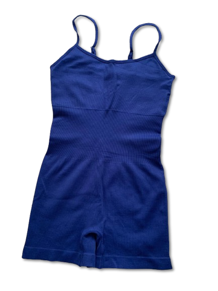 Macacão Canelado Azul Turbo