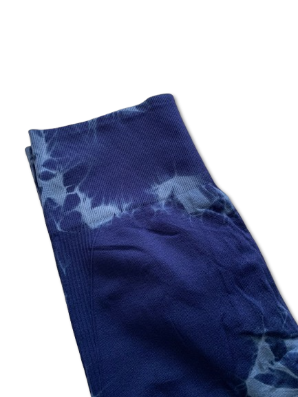 Legging Azul e Branco