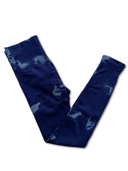 Legging Azul e Branco