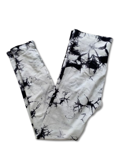 Legging canelado Branco