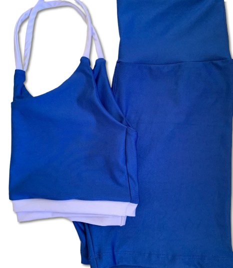 Conjunto Royal Azul e Branco