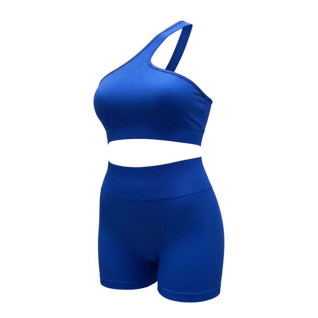 Conjunto Azul Ocean Canelado