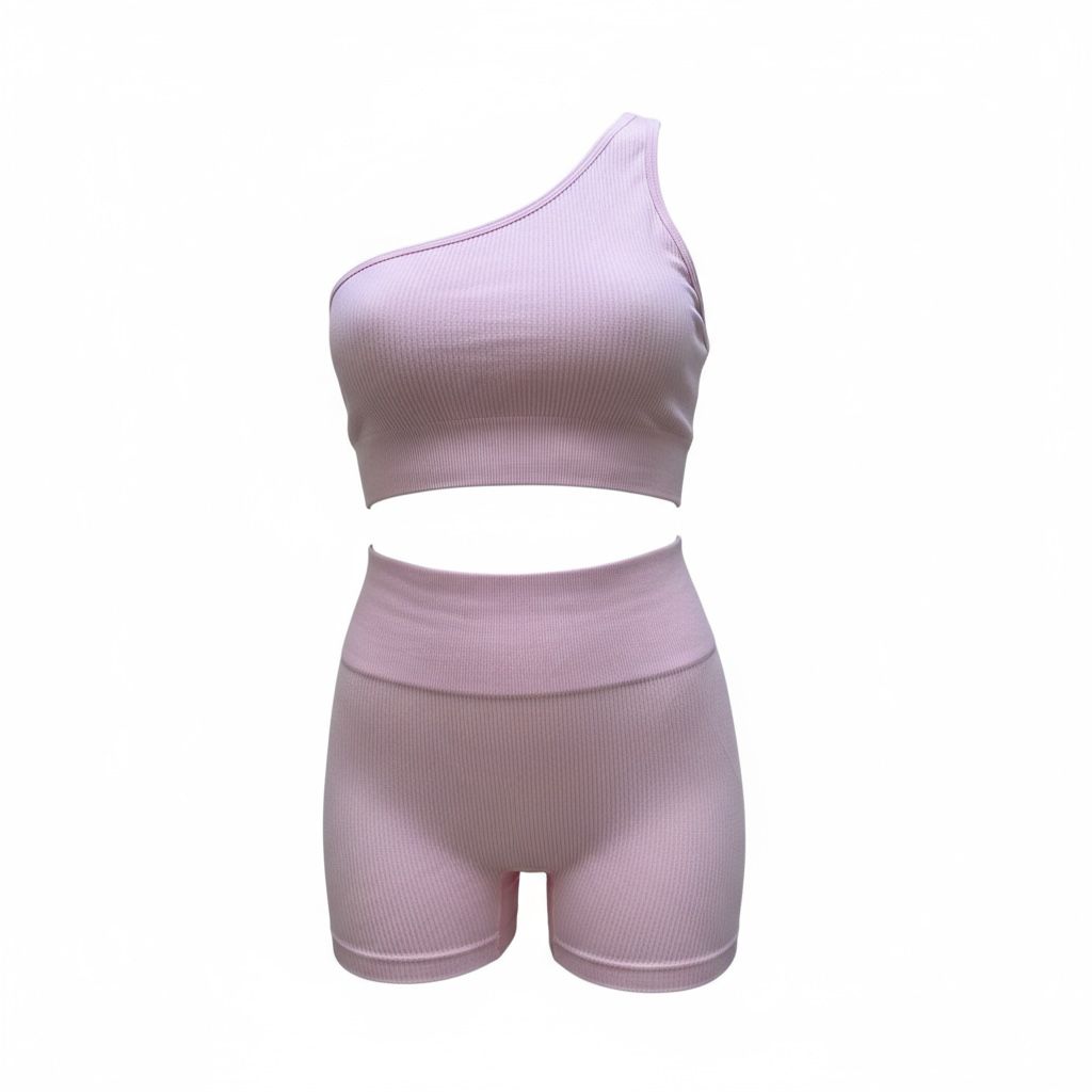 Conjunto Canelado Rosa Pro