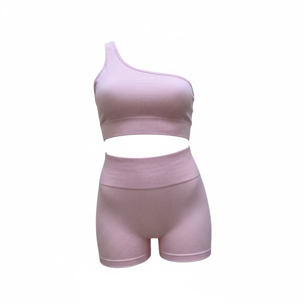 Conjunto Canelado Rosa Pro