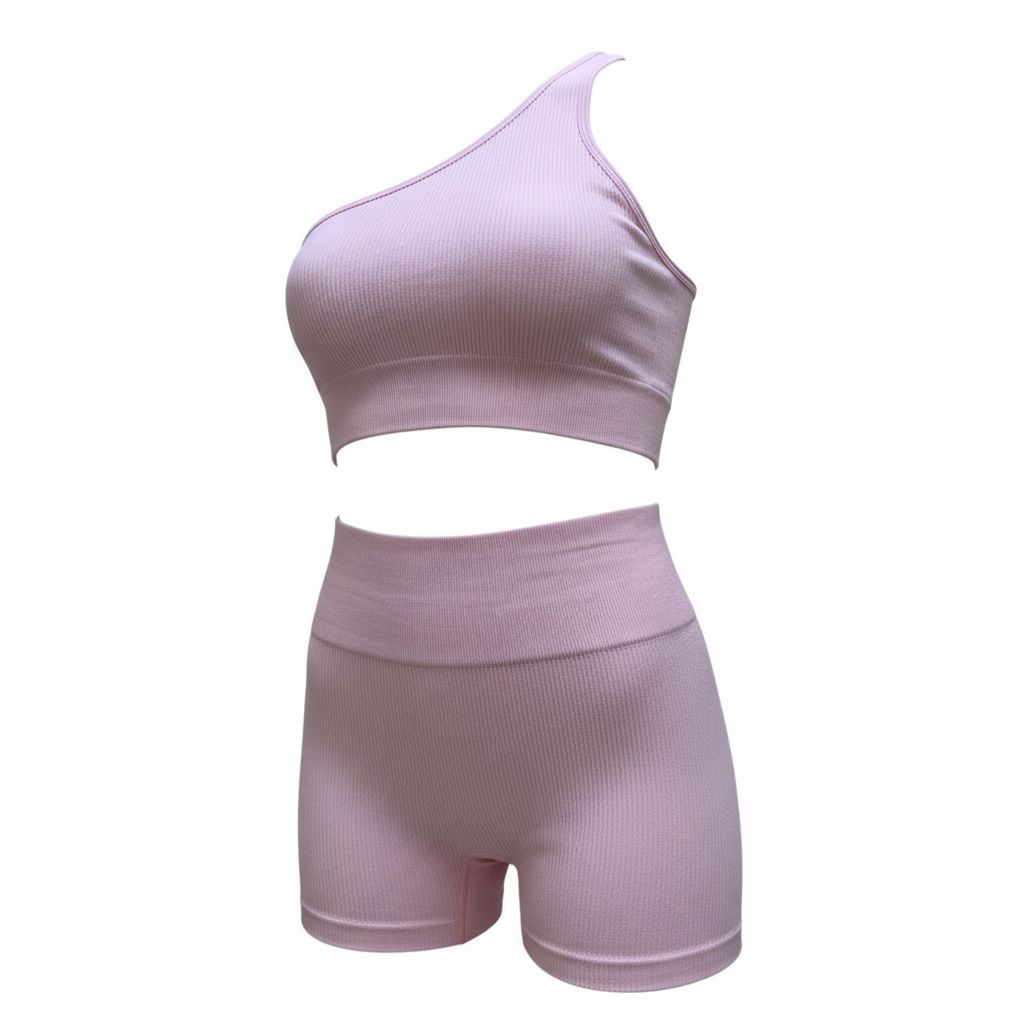 Conjunto Canelado Rosa Pro