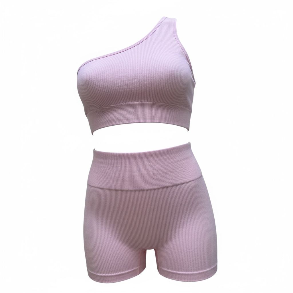 Conjunto Canelado Rosa Pro