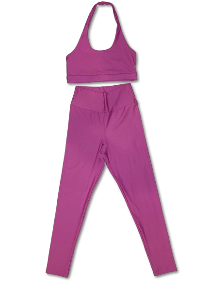 Conjunto com Legging Rosa