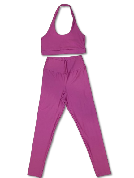 Conjunto com Legging Rosa