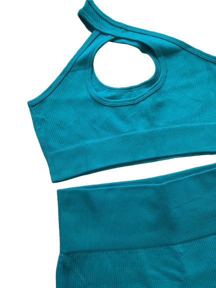 Conjunto Verde Água Canelado