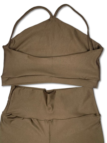 Conjunto com Shorts Marrom