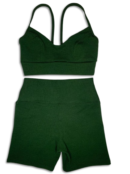 Conjunto Verde Militar Canelado